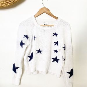 Lou & Grey Cropped Star Sweater